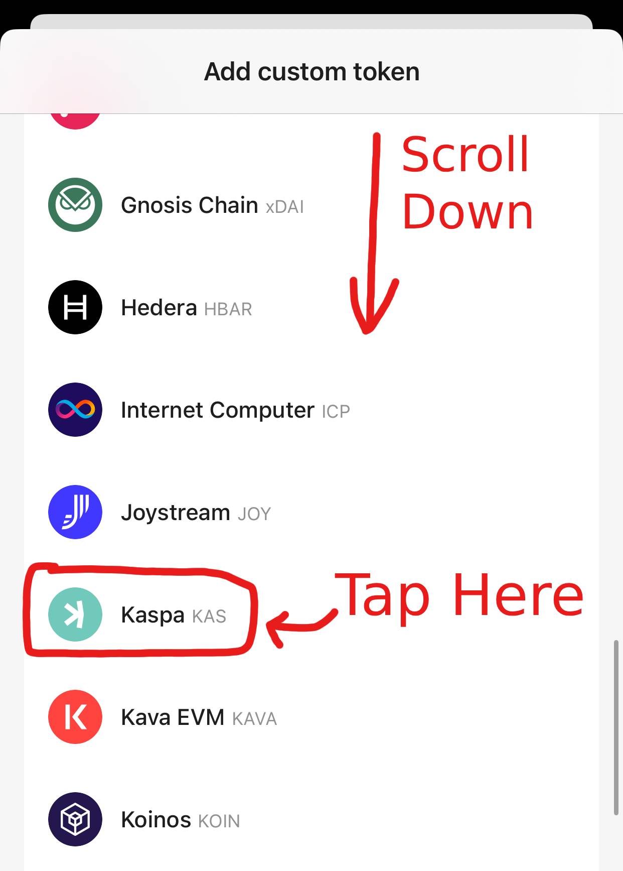 Confirm Token Info